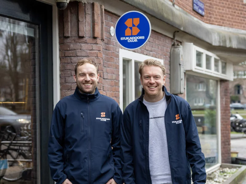 Jelle Kies en Hugo Kuijer voor kantoor